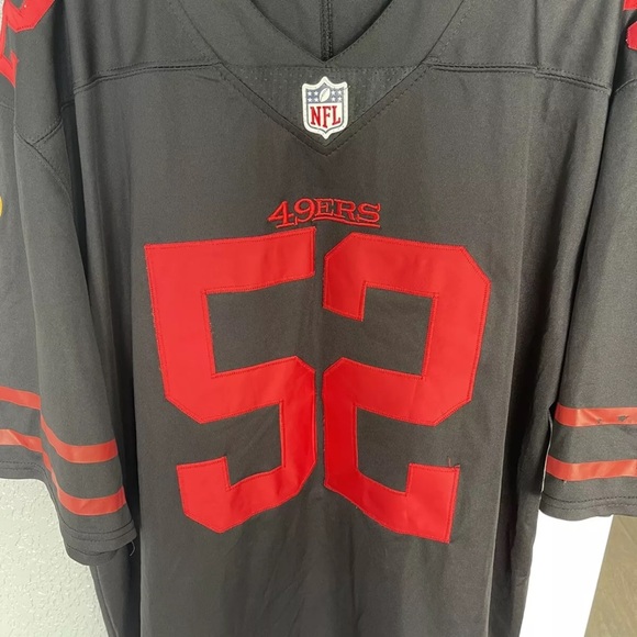 Prentice San Francisco 49ers jersey black Sz 3X minor fraying on left sleeve - Picture 5 of 9